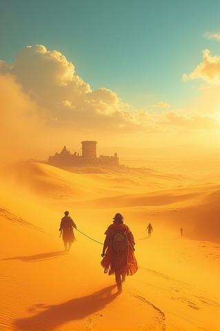 ملصق فيلم مغامرات الصحراء الذهبية